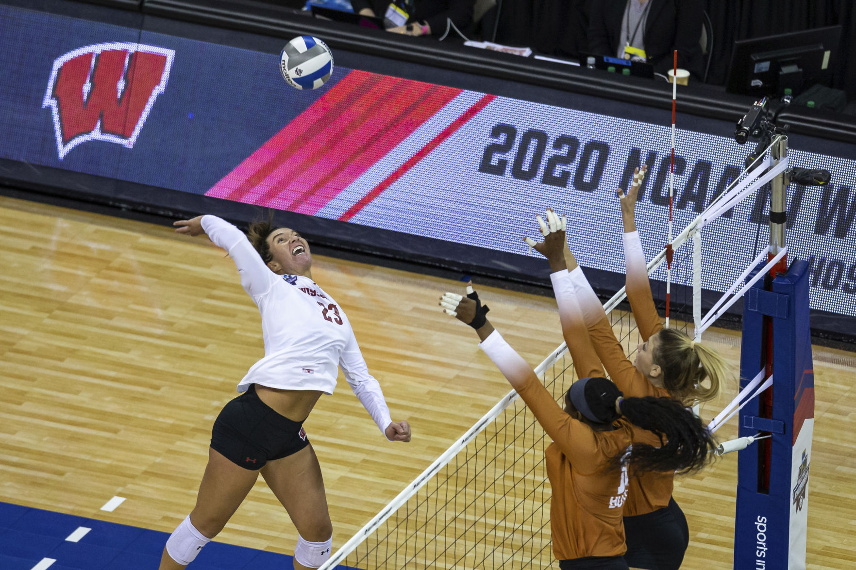 NCAA Texas Wisconsin Volleyball